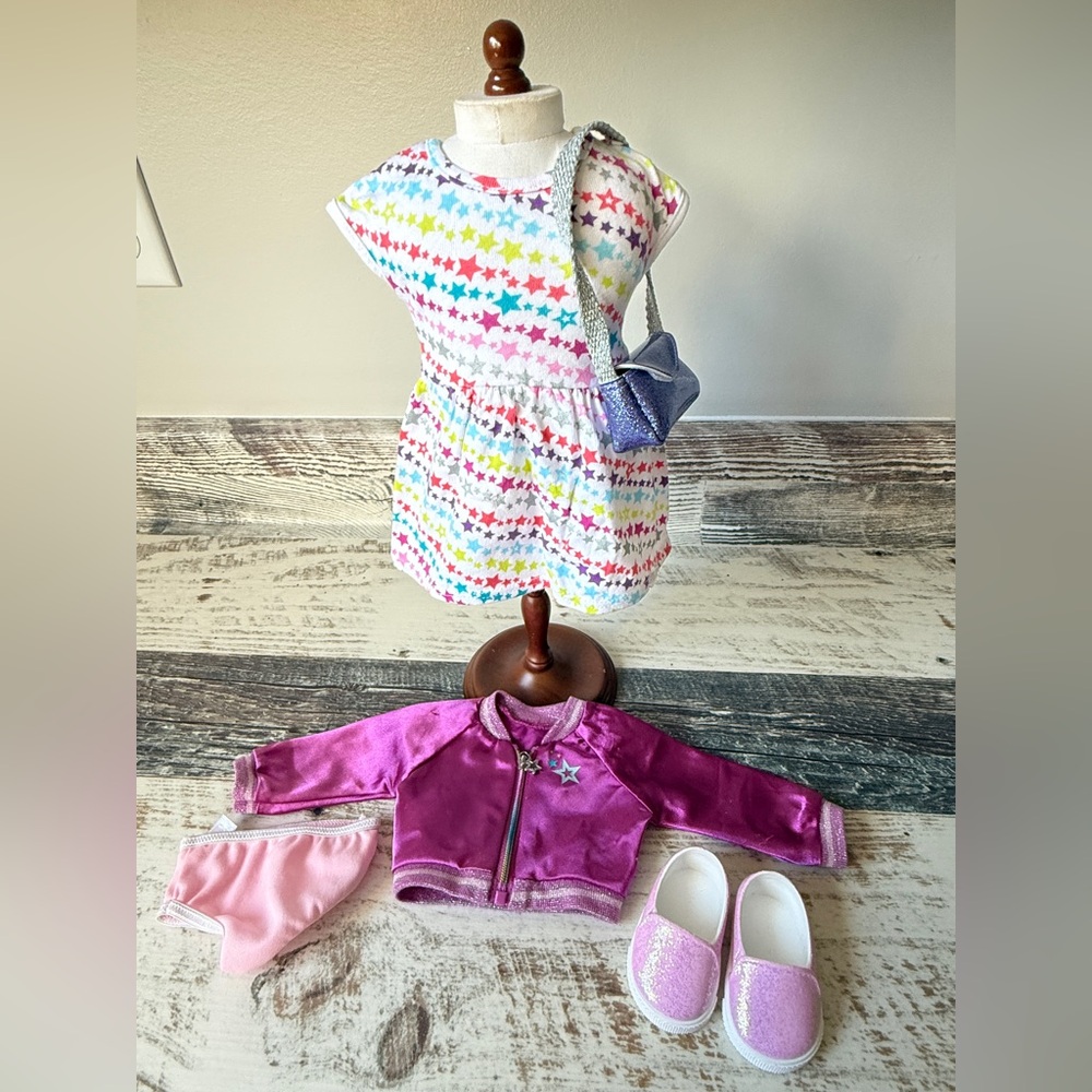 American Girl Doll Truly Me Sparkle & Shine Meet Outfit + Accessories PURSE Only